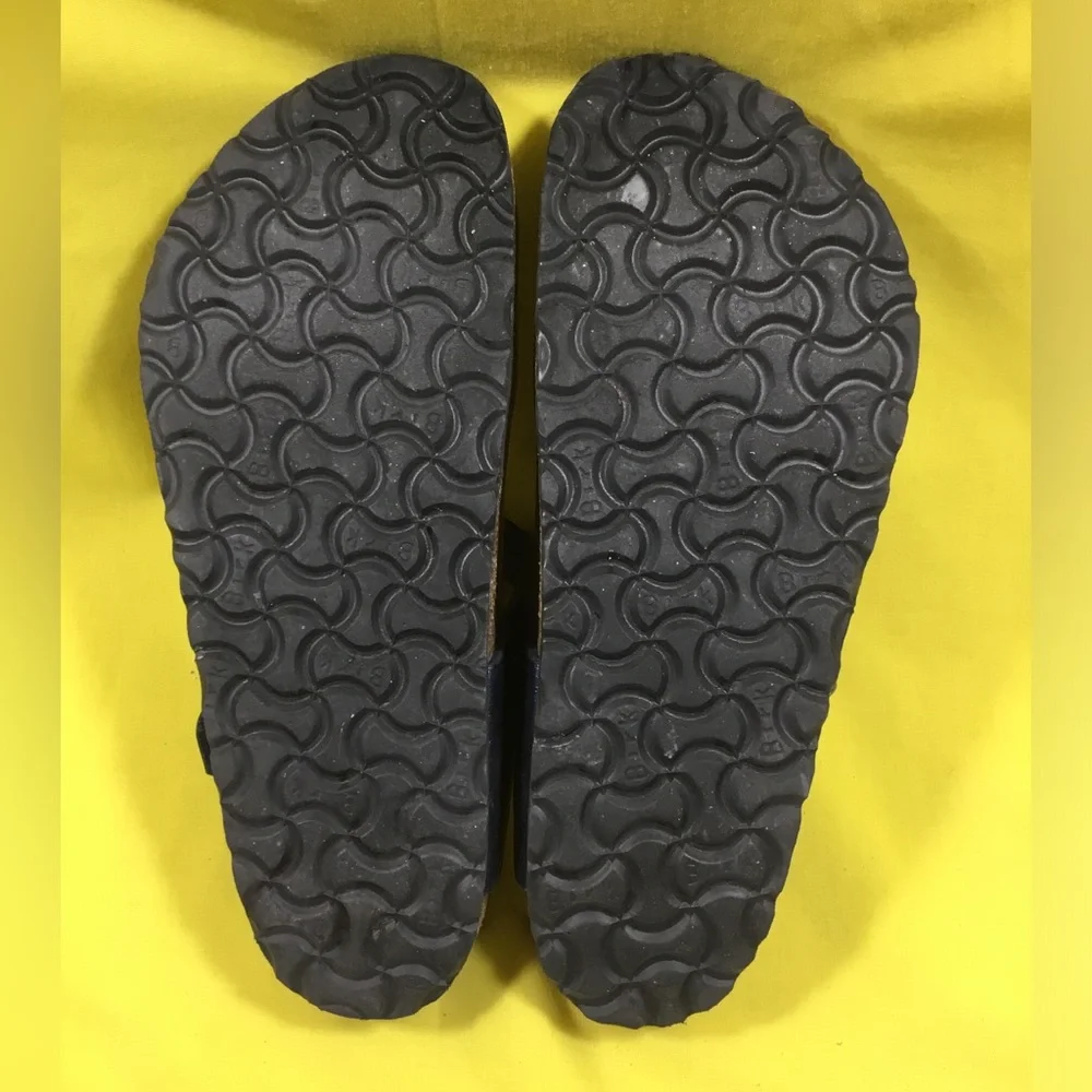 Birkenstock Blue Leather Thong Sandals SZ 39 gently used